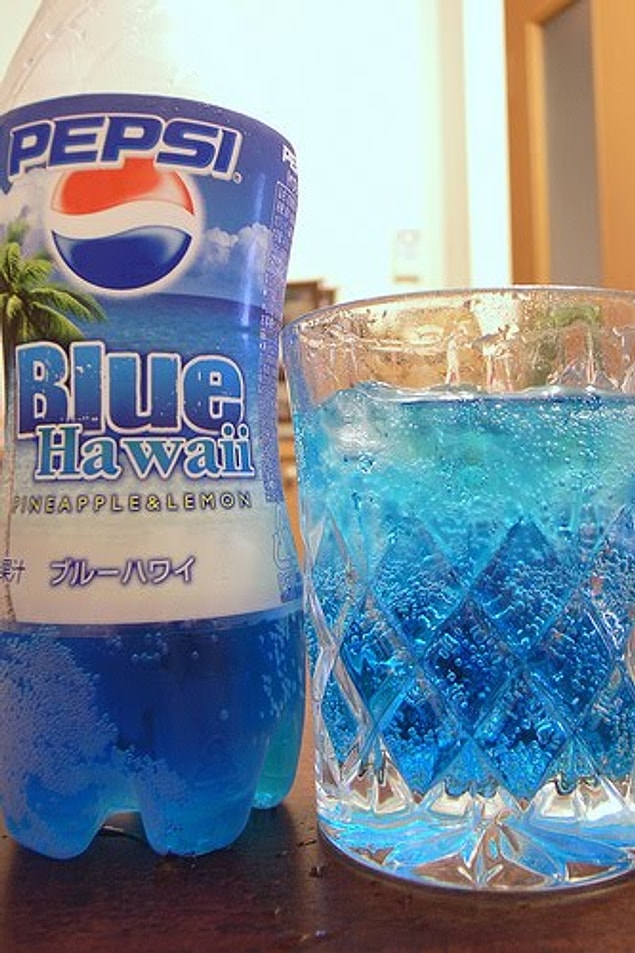 9. Pepsi Mavi Hawaii, Ananas ve limon (Japonya)