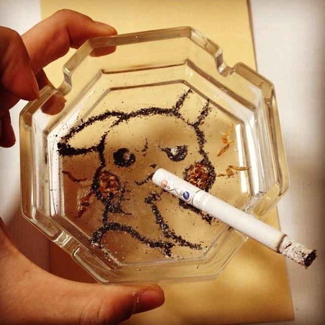 Sanat Eserlerini Sigara Küllerinden Ortaya Çıkaran Japon Sanatçının 5 İlginç Eseri