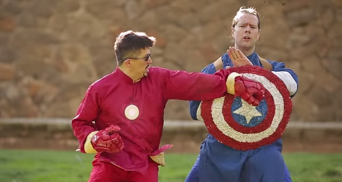 Iron Man ve Captain America Kung Fu Yaparsa | Parodi İçerir