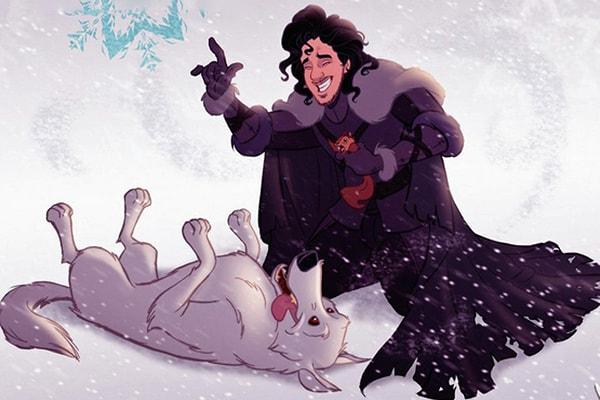 7. Jon Snow ve Ghost