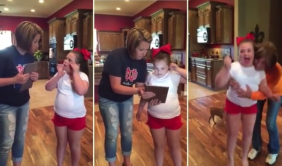 Ponpon Kızlar Takımına Seçilen Down Sendromlu Kızın Duygulandıran Sevinci