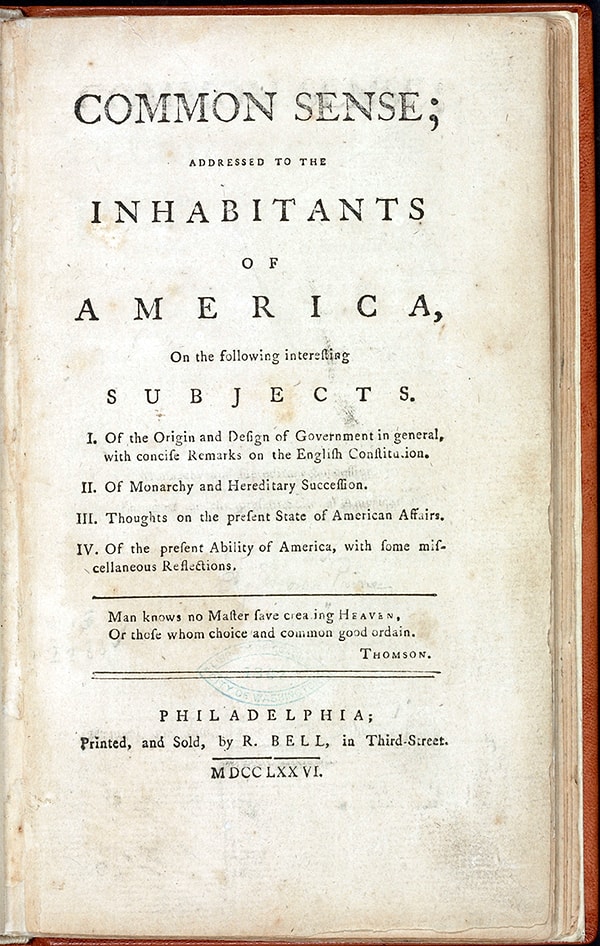 15. “Sağduyu”, Thomas Paine