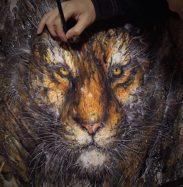 Çin Mürekkep Sanatı ile Batı Tarzı Grafitiyi Harmanlayan Sanatçının 22 Çalışması