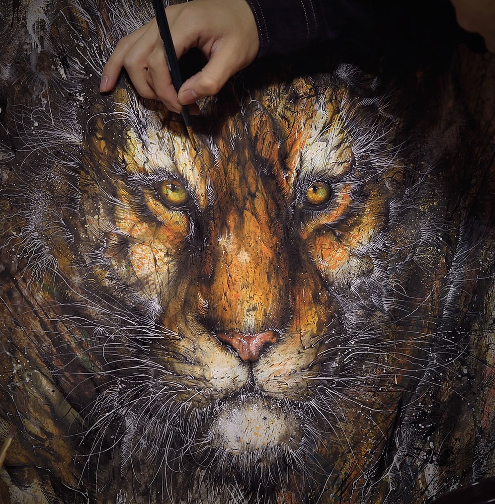 Çin Mürekkep Sanatı ile Batı Tarzı Grafitiyi Harmanlayan Sanatçının 22 Çalışması