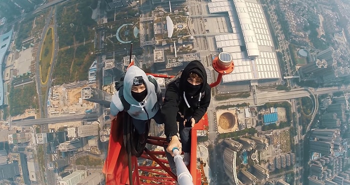 Şanghay Kulesine Tırmanmaları ile Tanıdığımız İkiliden 660 Metrelik Yeni Tırmanış