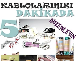Bir Çok Kablonuz Var ve Baş Edemiyor Musunuz? Sadece 5 Dakikada Karışan Kablolarınızı Düzenleyin!