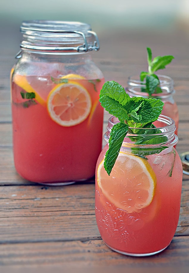 10. Yaz diyince aklımıza ilk gelen limonata ve karpuzu birleştirdik
