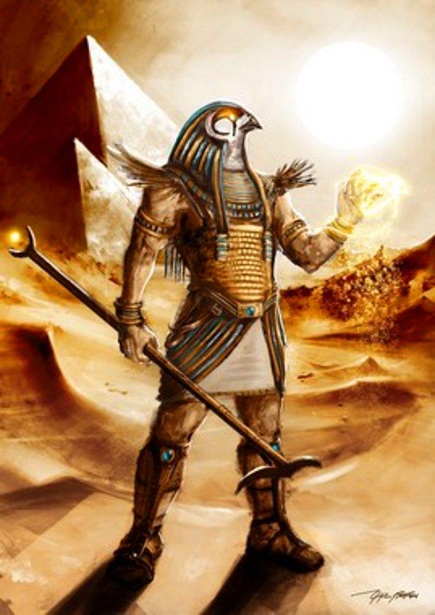 6. Şahin başlı Horus’un yırtıcı kuşların keskin bakışıyla tasvir edilmesi, kişinin hiçbir hareketini gözünden kaçırmayan bir tanrı oluşunu, yani vicdanın gözünden hiçbirşeyin kaçmayacağını simgeler.