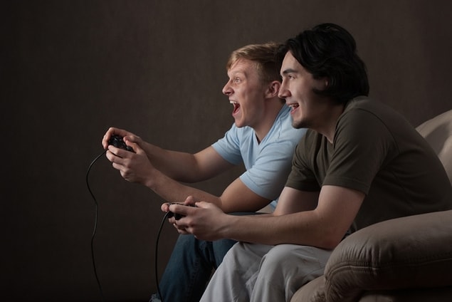 13. When he meets with friends, you can be sure he is not partying but playing games with his friends. So, you never need to worry about a crazy night-out.