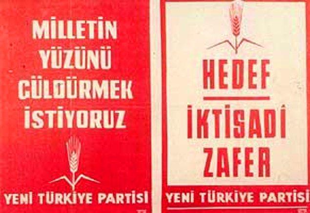 9. Yeni Türkiye Partisi - 1961