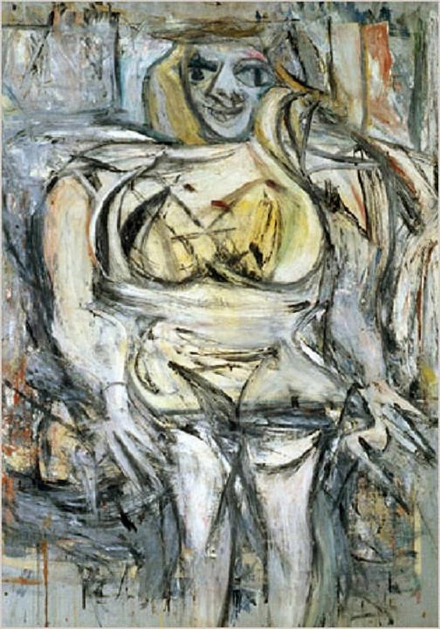 Willem de Kooning, Woman III, 1953, tuval üzerine yağlı boya, 172.7x123.2 cm