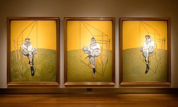 9. Francis Bacon, Three studies of Lucian Freud, 1969, tuval üzerine yağlı boya, 198x147.5 cm (her parça)