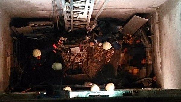 11. Mecidiyeköy'deki İnşaatta Asansör Kazası