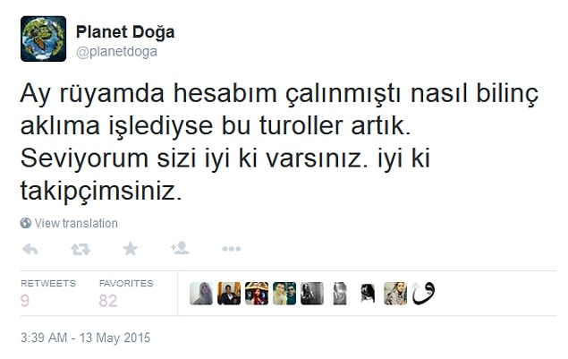 15. Çünkü o takipçilerini seviyor. Ay bu arada hayırlara vesile olsun inşallah