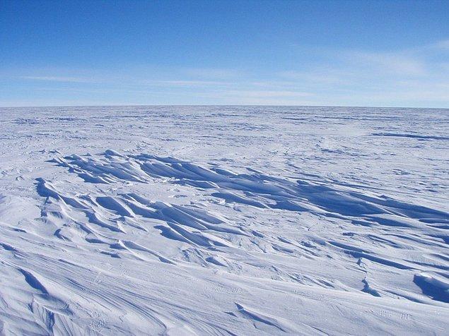 19. Antarktika'nın yüzeyini kaplayan buz tabakasının, ortalama kalınlığı ise 1.6 kilometre.