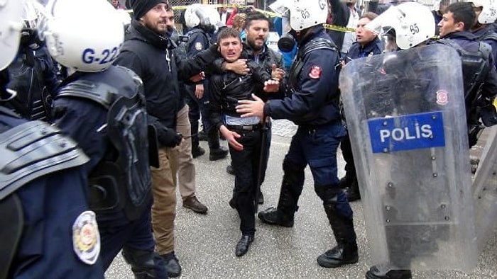 Van'da Erdoğan Protestosuna 4 Gözaltı