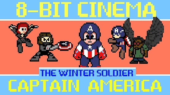 8 Bit Olarak Hazırlamış Captain America