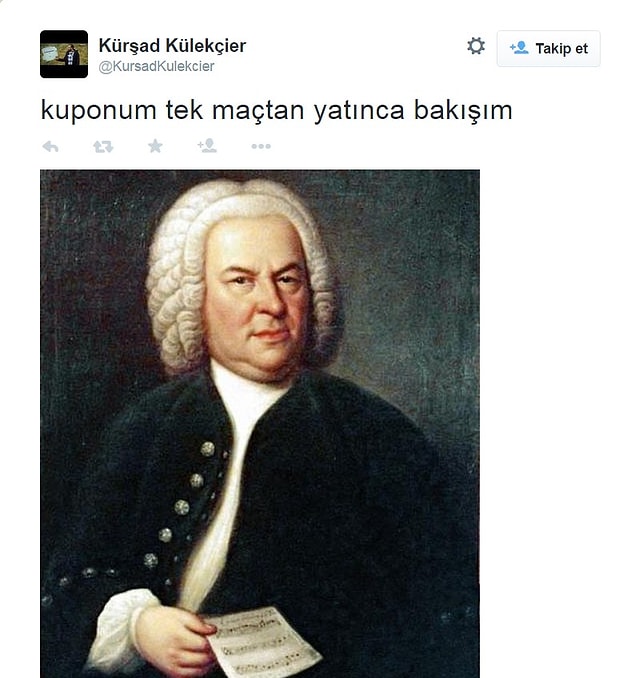 13. Arkadaşına Johann Sebastian Bach gibi bakış attığını ifade edenler