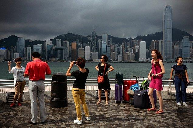 Hong Kong'daki Turistler