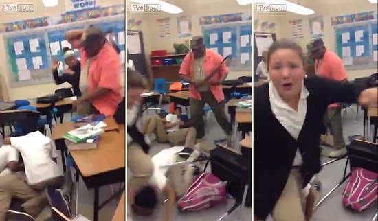 Kavga Eden Çocukları Kemerle Vurarak Ayıran Öğretmen