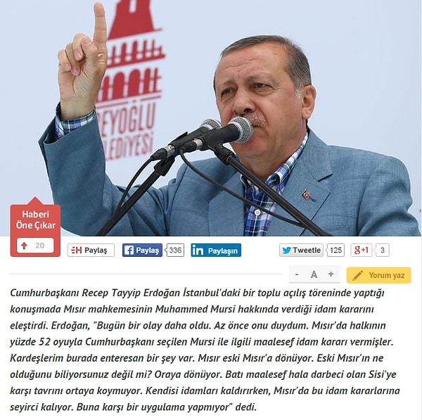 1. 16 Mayıs Cumartesi... 14:49... Cumhurbaşkanı Erdoğan'ın İstanbul Sultangazi'de Katıldığı Toplu Açılış Törenindeki Konuşması Üzerine Hürriyet Aşağıdaki Haberi Geçer...