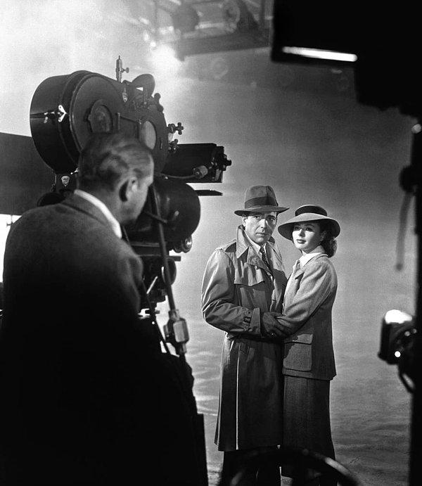 10. 1942'de çekilen Casablanca filminin setinden.