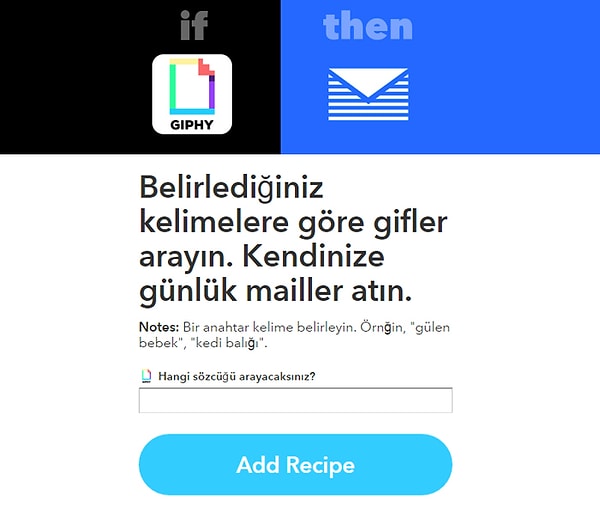 İstediğiniz kelimedeki gifleri her gün mail olarak alın.