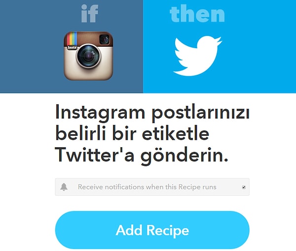 Instagram postlarınızı belirli bir etiketle Twitter'a gönderin.