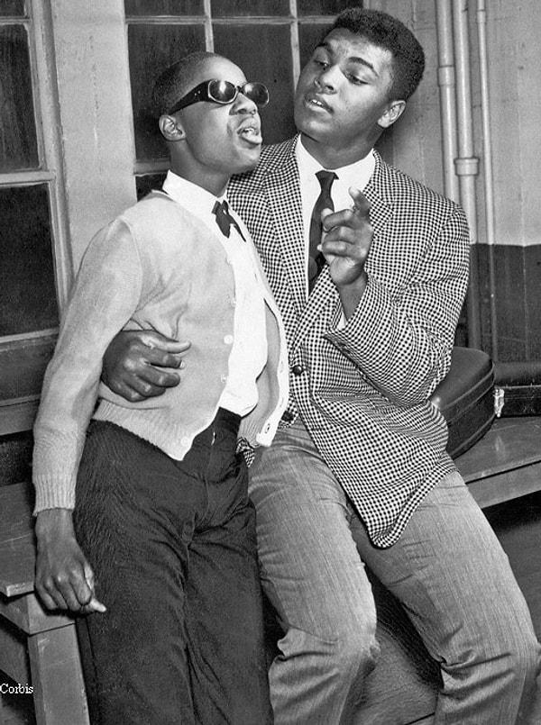 4. Muhammed Ali ve Stevie Wonder