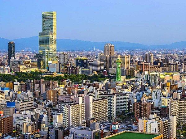24. Osaka, Japonya 220 kilometre kare alanda toplamda 1,490 yüksek yapıya sahip