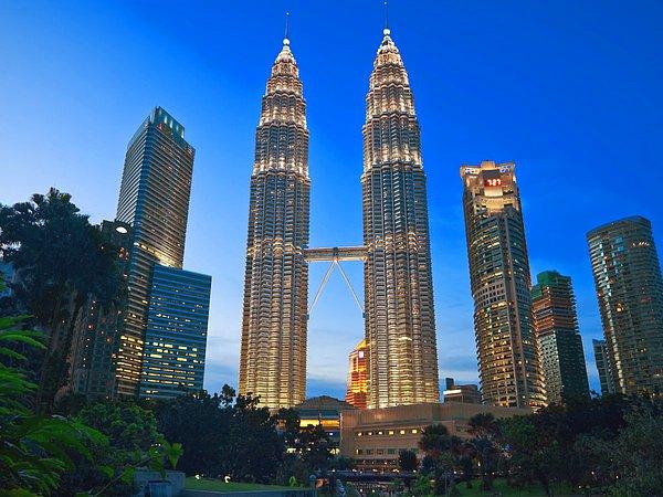 20. Kuala Lumpur, Malezya 243 kilometre kare alanda toplamda 608 yüksek yapıya sahip
