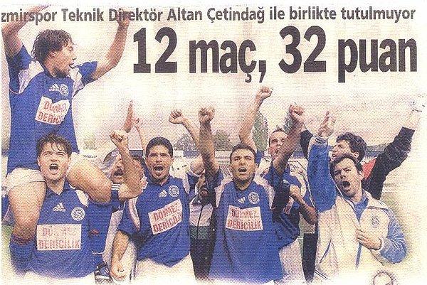 12. 1997-98 sezonunda 12 maçta 32 puan toplayarak profesyonel liglerdeki galibiyet rekorunu kırdığını bilmektir.