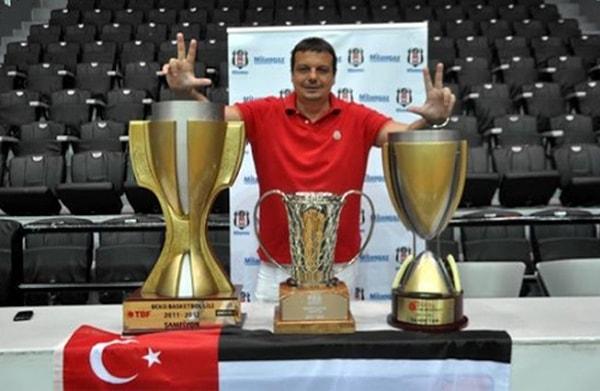 4. Ligimizde 3 farklı takımı şampiyon yapan ilk ve tek antrenör Ergin Ataman