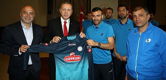 Çaykur Rizespor'dan Recep Tayyip Erdoğan'a Ziyaret