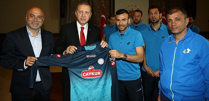 Çaykur Rizespor'dan Recep Tayyip Erdoğan'a Ziyaret