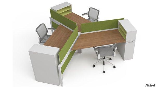 4. Üçlü büro masaları