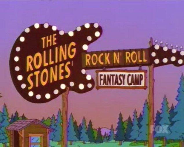 17. The Simpsons'ın ’How I Spent My Summer Vacation’ adlı bölümünde Homer bir rock n’ roll kampına gider. Kampta Mick Jagger, Keith Richards, Tom Petty, Lenny Kravitz ve Brian Setzer ile karşılaşır. Rockstarların kendi karakterlerini seslendirdiği bu özel bölüm, çizgi dizi camiasında büyük ses getirdi. (2002)