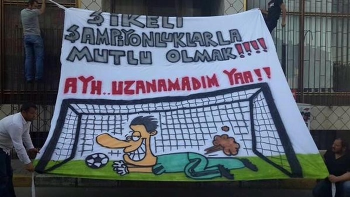 Beşiktaş Taraftarından İmalı Pankart