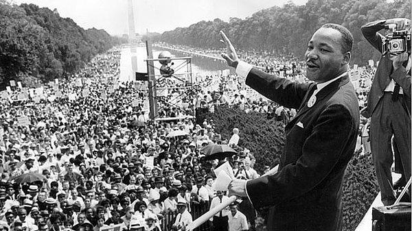15. M. L. King'in 'Bir Hayalim Var' adlı ünlü konuşması / Lincoln Anıtı, 28 Ağustos 1963