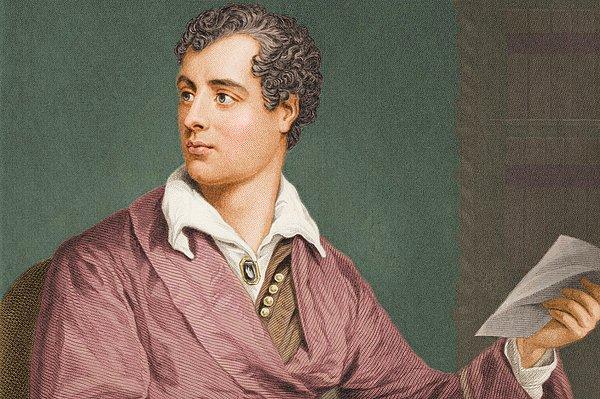 5. George Gordon "Lord" Byron, 19. yüzyılın en ünlü İngiliz şairlerindendi ve "Çocuk Harolde'in Hacı" ve "Don Juan" adlı eserleriyle tanınıyordu.