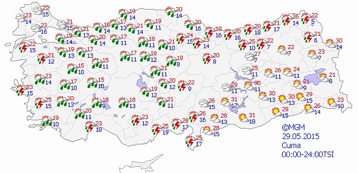 Meteoroloji'nin 'Kuvvetli Yağış' Uyarısı Devam Ediyor