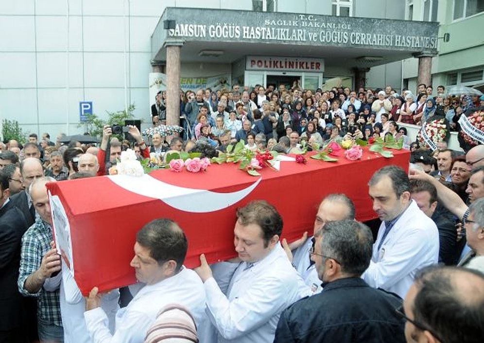 Samsun'da Hastanede Silahlı Saldırıya Uğrayan Doktor Son Yolculuğuna Uğurlandı