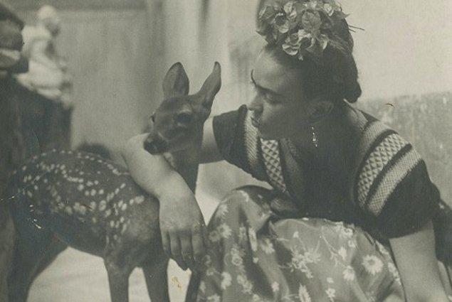Frida yavru geyiğiyle, 1940