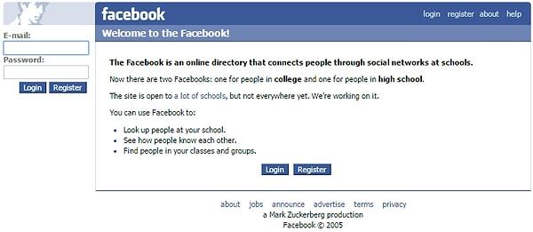 1. Facebook.com - 2005