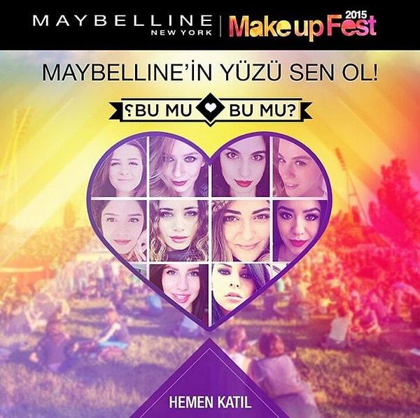 Maybelline Makeup Fest ile “Bu Mu? Bu Mu?” yarışmasına katıl, Maybelline’in yüzü sen ol! İzini bırak…