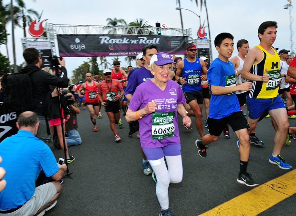 3 Kez Kanseri Yendi, 92 Yaşında Maraton Koşarak Rekor Kırdı