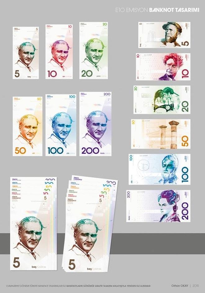 Türk Lirası'na Modern Banknot Tasarımları
