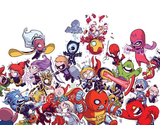 Skottie Young'dan Süperkahramanların Bebeklik Halleri