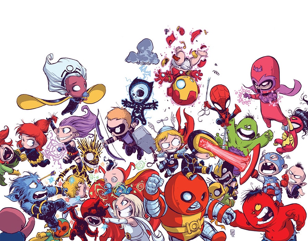 Skottie Young'dan Süperkahramanların Bebeklik Halleri