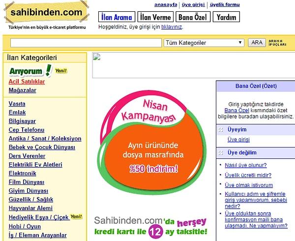 8. Sahibinden.com - 2005